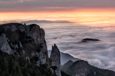 Panoramic view of mountain against sky