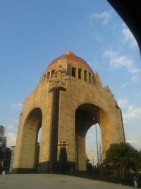 Low angle view of historic building