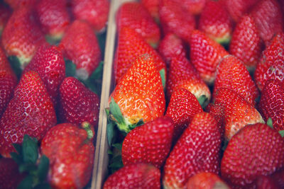 Full frame shot of strawberries