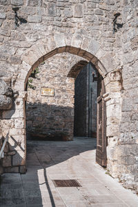 Entrance of old building