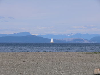 Scenic view of sea against sky