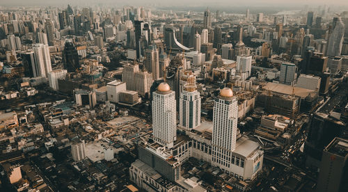 High angle view of cityscape