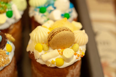 Close-up of cupcakes
