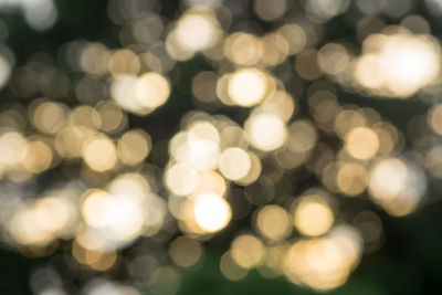 Defocused image of illuminated lights