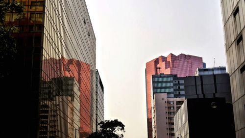 Low angle view of modern building