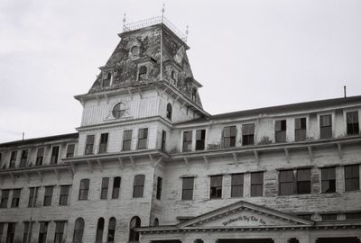 Low angle view of building against sky