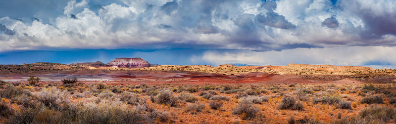 Panoramic view of landscape against sky