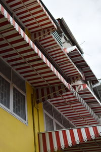 Low angle view of residential buildings against sky