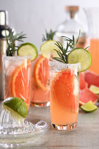 Close-up of drink on table