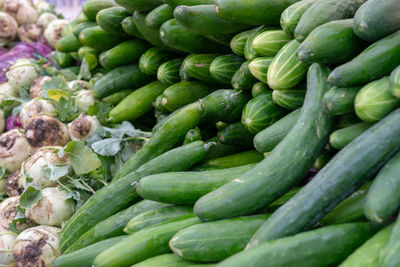 Full frame shot of vegetables for sale at market stall