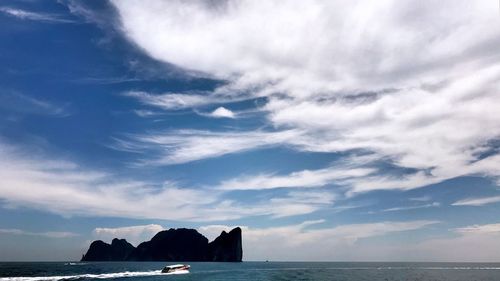 Scenic view of sea against sky