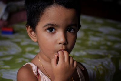 Portrait of cute boy