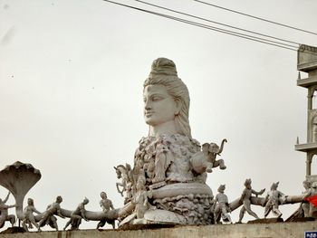 Low angle view of statue