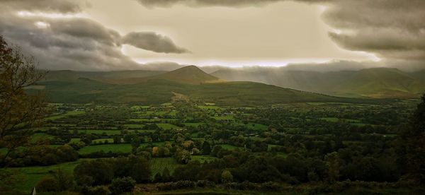 Scenic view of landscape against sky