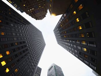 Low angle view of skyscrapers