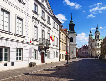 View of buildings in city