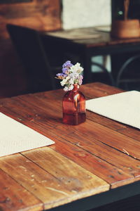 Close-up of vase on table