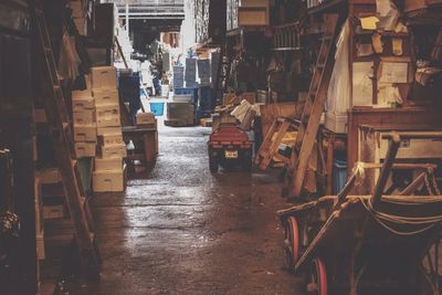 Interior of warehouse