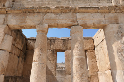 Ruins of historical ammonite palace qasr al abd