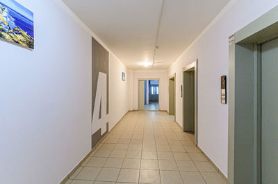 Empty corridor of building