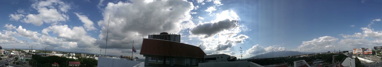 Panoramic view of city against sky