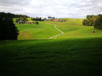 Scenic view of landscape against sky