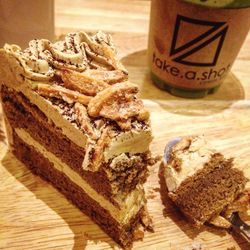 Close up of food on wooden table