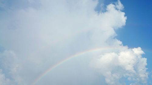 Low angle view of cloudy sky