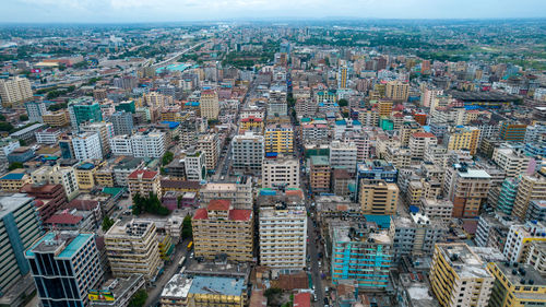 Aerial view of dar es salaam, tanzania