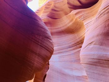 Low angle view of rock formation