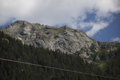 Scenic view of rocky mountains against sky