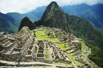 Scenic view of machu picchu