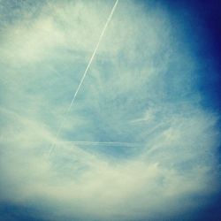 Low angle view of cloudy sky