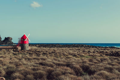 Windmill in pico island, azores