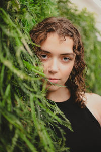 Portrait of young woman