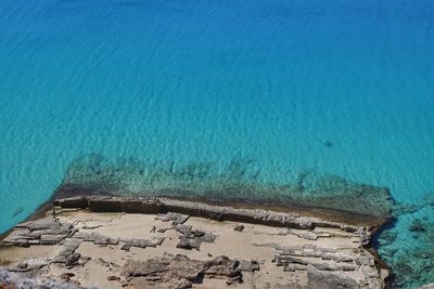 High angle view of swimming pool