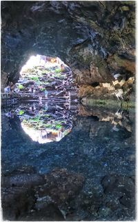 River flowing through rocks
