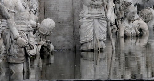 Panoramic view of large group of people