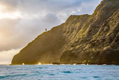 Scenic view of sea against sky