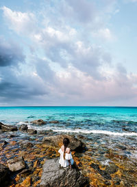 Scenic view of sea against sky