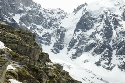 Scenic view of snowcapped mountains