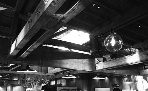 Low angle view of ceiling