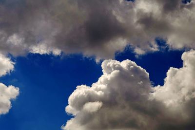 Low angle view of clouds in sky