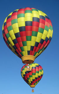 Low angle view of parachute