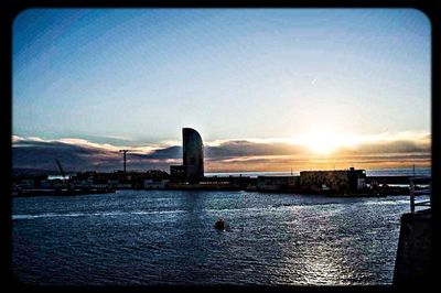 River at sunset