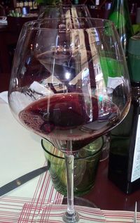 Close-up of wine glass