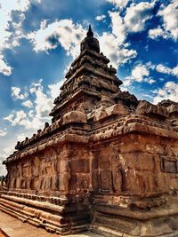 Low angle view of historical building against sky