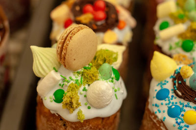 Close-up of cupcakes
