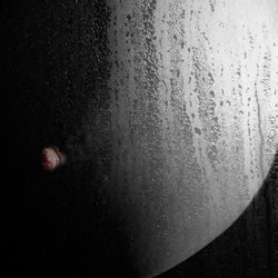 Close-up of moon against sky at night