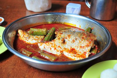 Close-up of food in plate